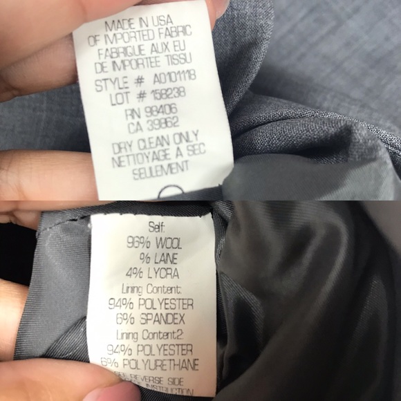 Theory Gray Three Button Wool Blend Blazer Size 4 - Picture 7 of 7